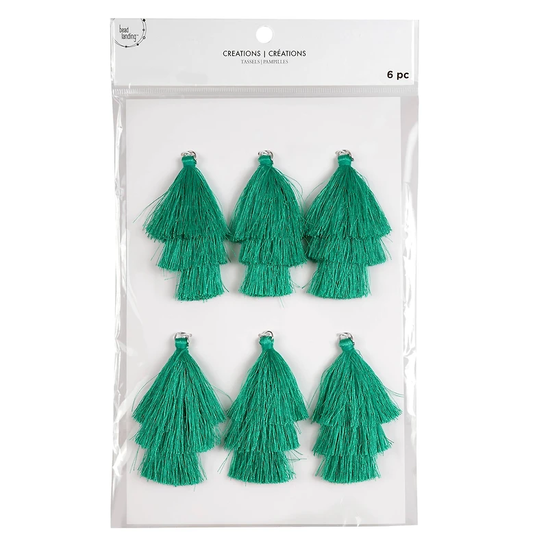 Creations Layered Tassel Charms by Bead Landing™