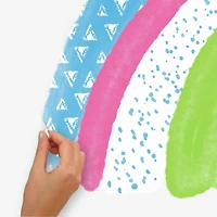 RoomMates Pattern Rainbow Peel & Stick Giant Wall Decals