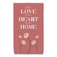 Love Heart Home 16" x 25" Tea Towel Set of 2