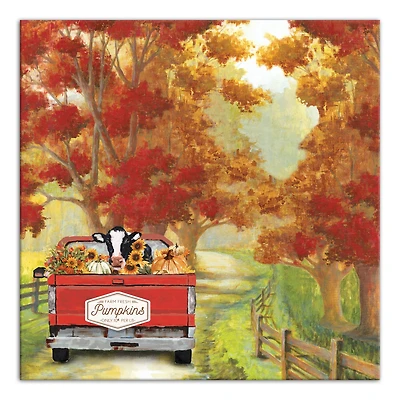 Harvest Cow Ride Canvas Wall Art