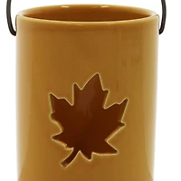 4" Yellow Leaf Candle Holder by Ashland®