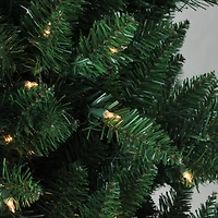 6.5ft. Pre-Lit Montana Pine Artificial Christmas Tree, Clear Lights