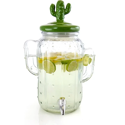Gibson Home® 1.3gal. Cactus Cooler Glass Drink Dispenser