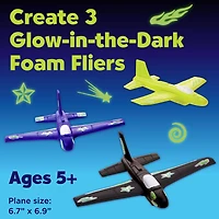 Creativity for Kids® Stunt Squadron™ Glow-in-the-Dark Foam Flier Kit