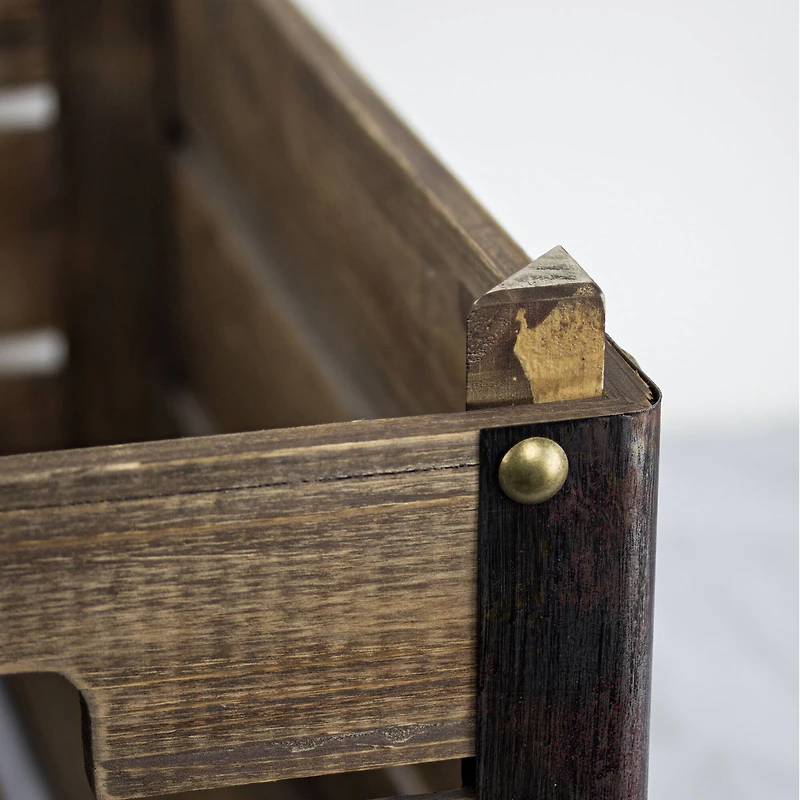 Rustic Farmhouse Storage Crates Set