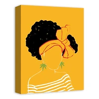 Lady In A Headwrap 12" x 16" Canvas Wall Art