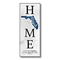 Florida Home-Blessed Wood Wall Plaque With Hanger