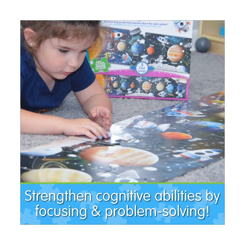 Long & Tall Puzzle - Solar System: 50+ Pcs