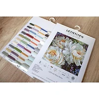 Letistitch White Roses Counted Cross Stitch Kit