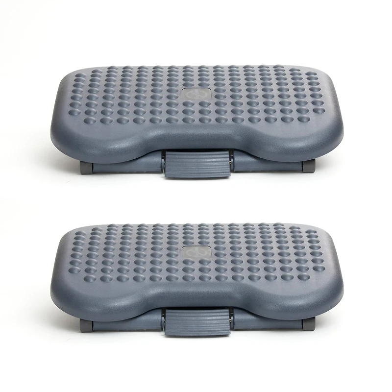 Mind Reader Black Adjustable Ergonomic Foot Rest, 2ct.