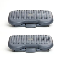 Mind Reader Black Adjustable Ergonomic Foot Rest, 2ct.