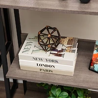 Mind Reader Geometric Sculpture Black