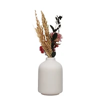 9.5" Dried Floral Arrangement in White Container by Ashland