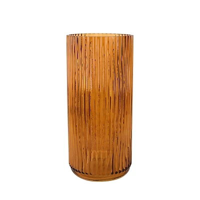 10" Tall Ribbed Glass Vase by Ashland