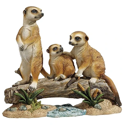 Design Toscano 13" The Meerkat Clan Statue