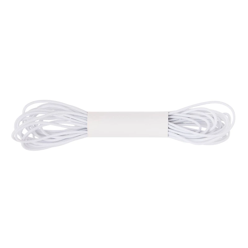 Loops & Threads™ Round Cord Elastic, White