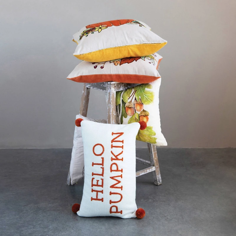 Hello Honey® Hello Pumpkin Lumbar Pillow