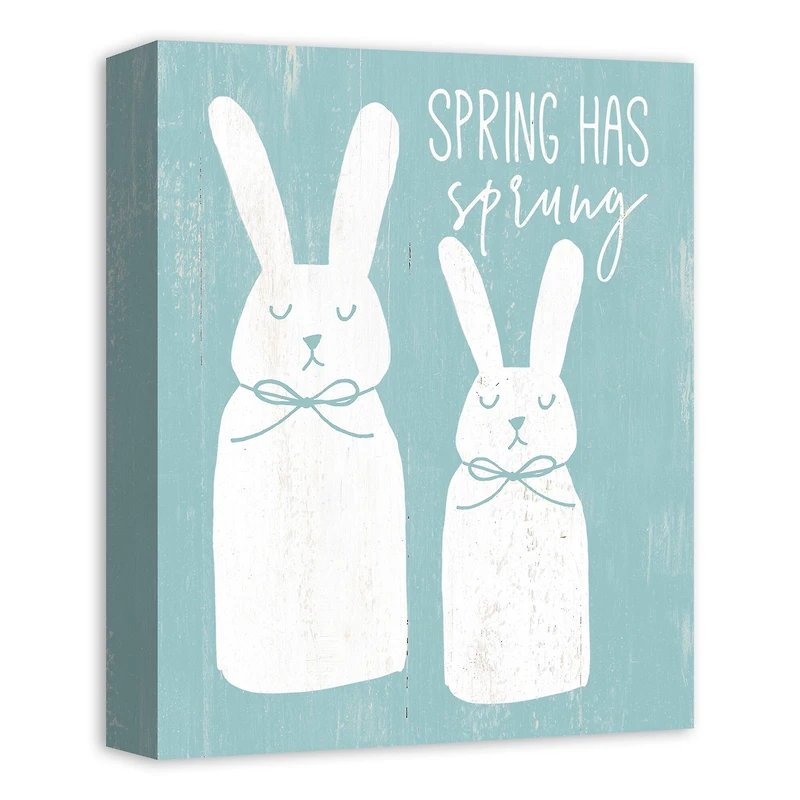 Teal Spring Has Sprung Canvas Wall Art