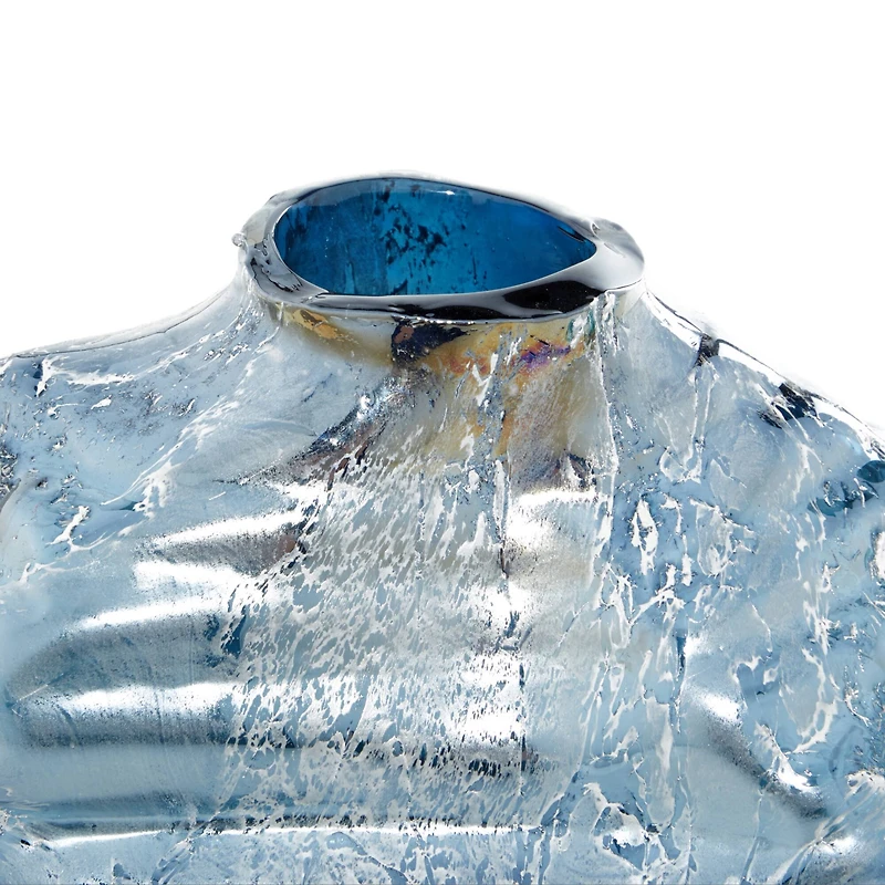 The Novogratz Blue Contemporary Glass Vase Set