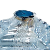 The Novogratz Blue Contemporary Glass Vase Set