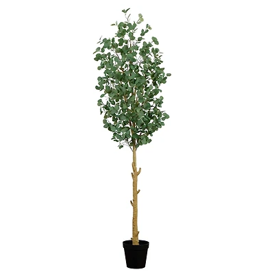 9ft. Potted Green Artificial Eucalyptus Tree