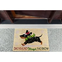 DII® Dachshund Through The Snow Doormat