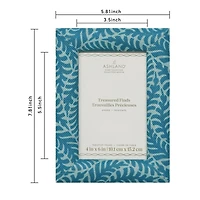 4" x 6" Teal Fern Fabric Tabletop Frame by Ashland®