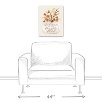 Welcome Pumpkin Patch Canvas Wall Art