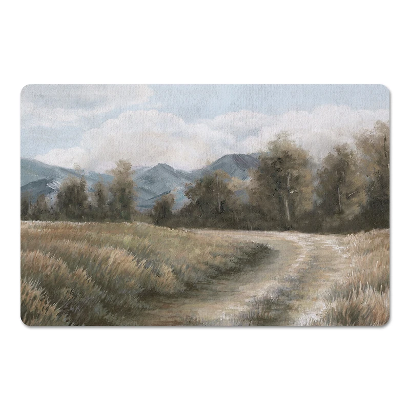 18" x 27" Treeline Mountains Country Road Floor Mat