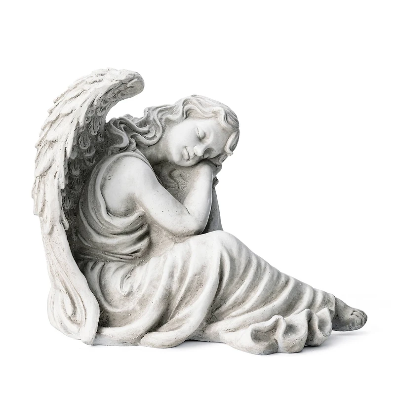 Glitzhome® 15" Sleeping Angel Garden Statue