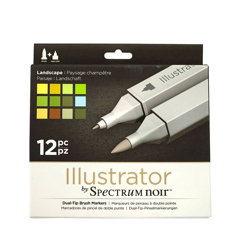 Spectrum Noir™ Illustrator Landscape Dual-Tip Brush Markers