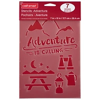 Adventure Stencils, 7" x 10" by Craft Smart®