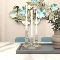 The Novogratz Clear Glass Candle Holder Set