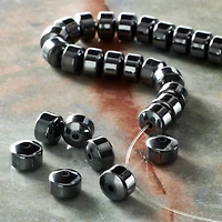 Hematite Rondelle Beads, 8mm by Bead Landing™