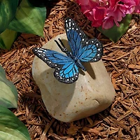 Design Toscano 6" Papilio Ulysses Butterfly on Rock Statue