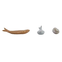 Hello Honey® 7.5" Embossed Ceramic Fish Decoration Set