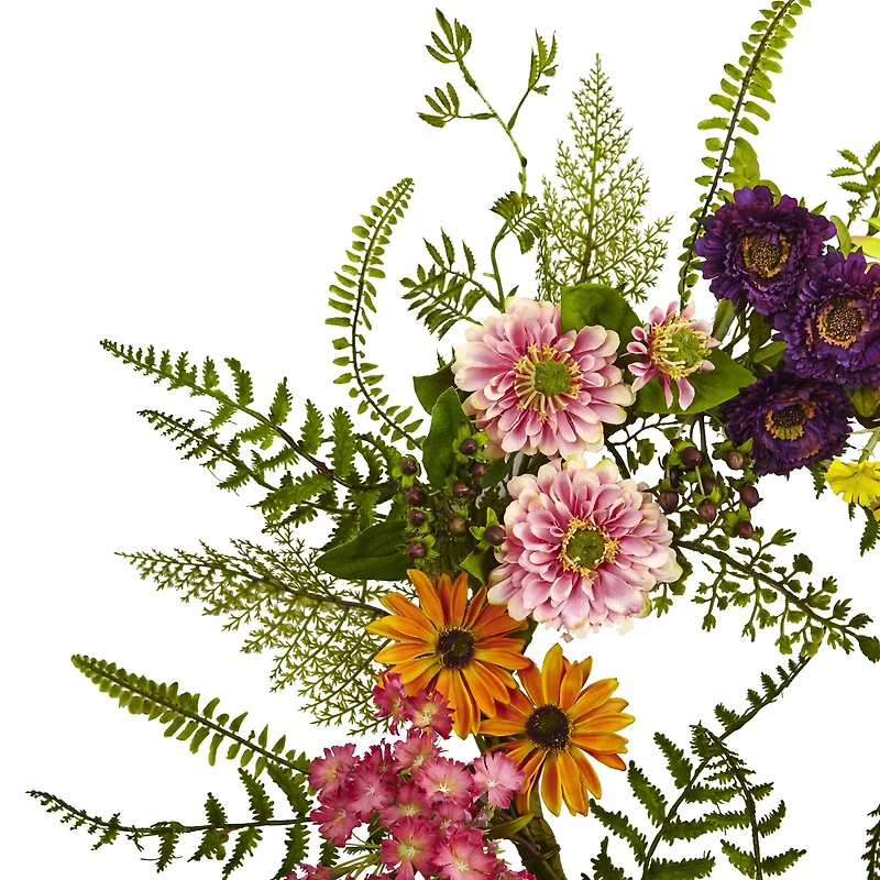 22" Mixed Flower Wreath