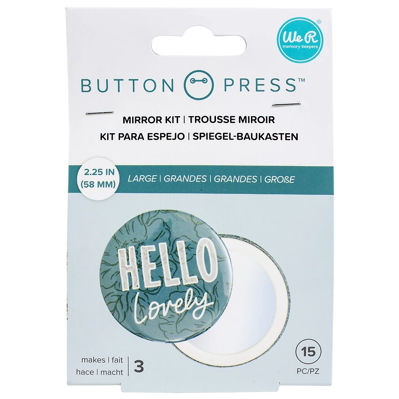 We R Memory Keepers® Button Press™ Adhesive Mirror Kit, Makes 3