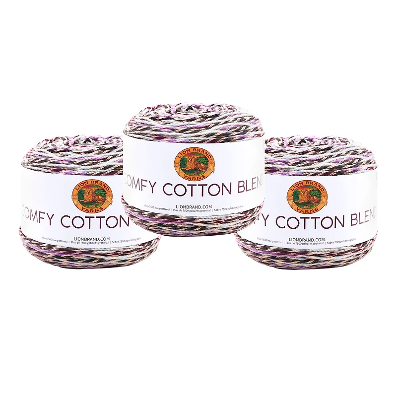 3 Pack Lion Brand® Comfy Cotton Blend Yarn