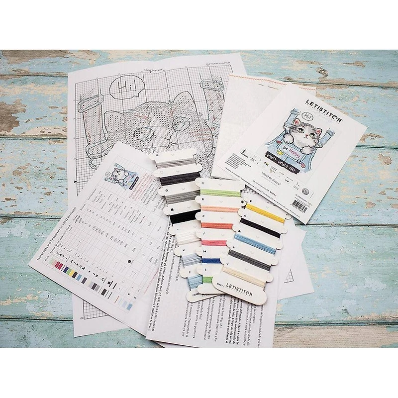 Letistitch Be Happy Counted Cross Stitch Kit
