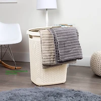 Mind Reader 21'' Hamper Laundry Basket with Cutout Handles