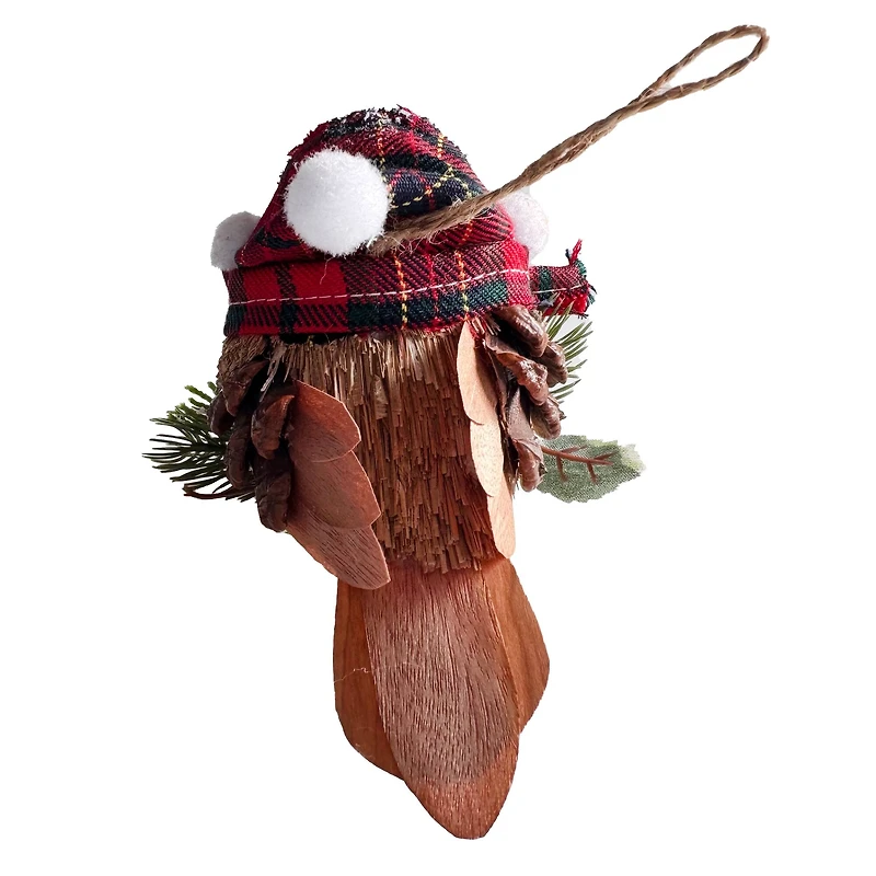 5" Bird with Hat Natural Ornament by Ashland®