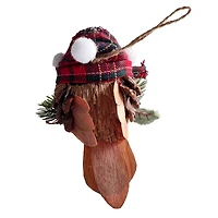 5" Bird with Hat Natural Ornament by Ashland®
