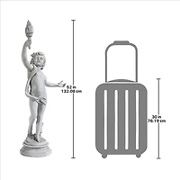 Design Toscano 52" Right Arm Raised Lighting the Heavens Grande Cherub Statue