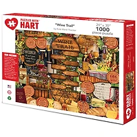 Hart Puzzles Wine Trail by Kate Ward Thacker 1,000 Piece Jigsaw Puzzle