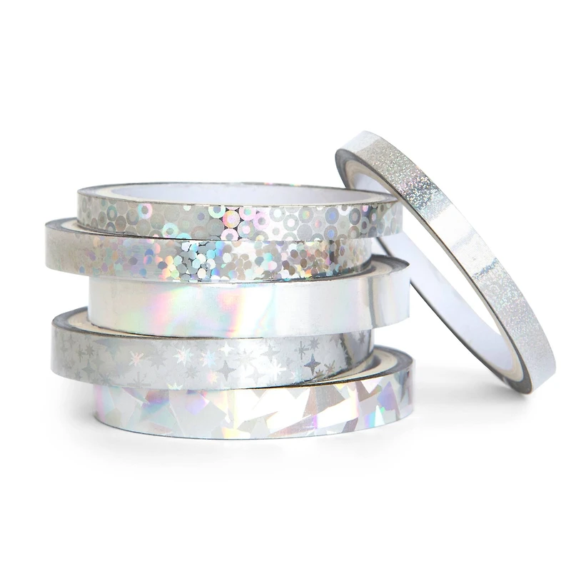 12 Packs: 6 ct. (72 total) Holographic Foil Crafting Washi Tapes by Recollections™