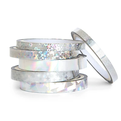 12 Packs: 6 ct. (72 total) Holographic Foil Crafting Washi Tapes by Recollections™