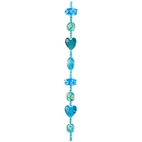 12 Pack: Aqua Heart & Flower Lampwork Glass Beads by Bead Landing™