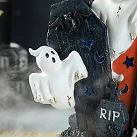 Glitzhome® 9.75" Halloween Ghost Gravestone Table Décor