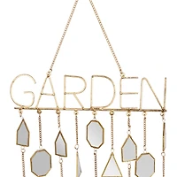 36" White Metal Eclectic Garden Windchime